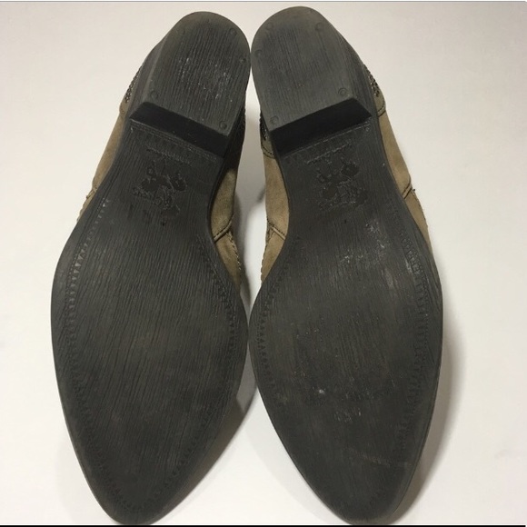 NWOT Sam Edelman Green Suede Studded Bootie - Picture 7 of 7